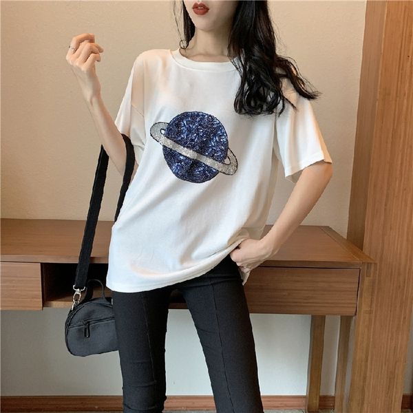 2020 hong kong стиль универсален вышивка t-рубашка sequinssequins sequinssequins звездное небо короткий рукав футболки для студенток koeab k, White
2020 hong kong стиль универсален вышивка t-рубашка sequinssequins sequinssequins звездное небо короткий рукав футболки для студенток koeab k, White