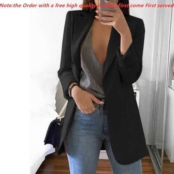 2019 fashion autumn women slim blazers jacket female work office lady black pockets notched blazer coat1, White;black
2019 fashion autumn women slim blazers jacket female work office lady black pockets notched blazer coat1, White;black