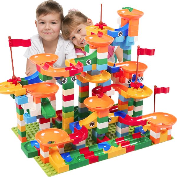 74-296pcs big size marble race run blocks maze ball track building blocks diy funnel slide bricks toys for children gifts 1008
74-296pcs big size marble race run blocks maze ball track building blocks diy funnel slide bricks toys for children gifts 1008