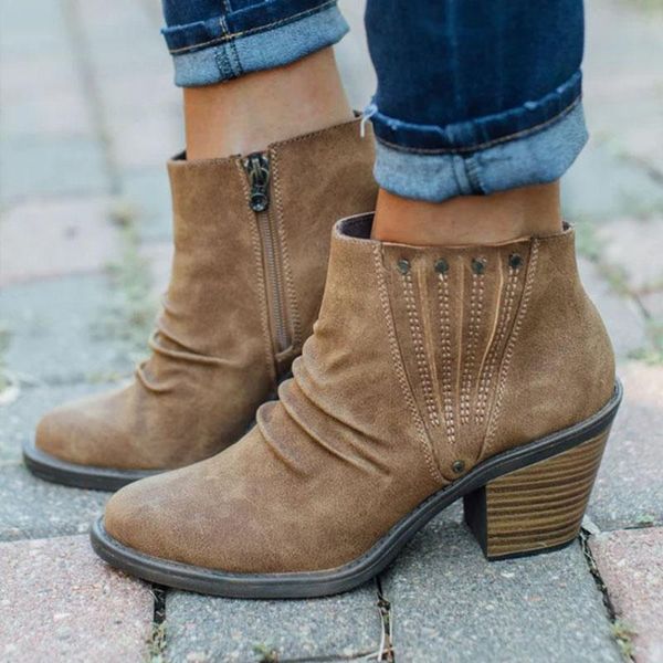 puimentiua women ankle boots winter 2020 fashion suede leather boots high heel ladies shoes ankle for women dropshipping, Black
puimentiua women ankle boots winter 2020 fashion suede leather boots high heel ladies shoes ankle for women dropshipping, Black