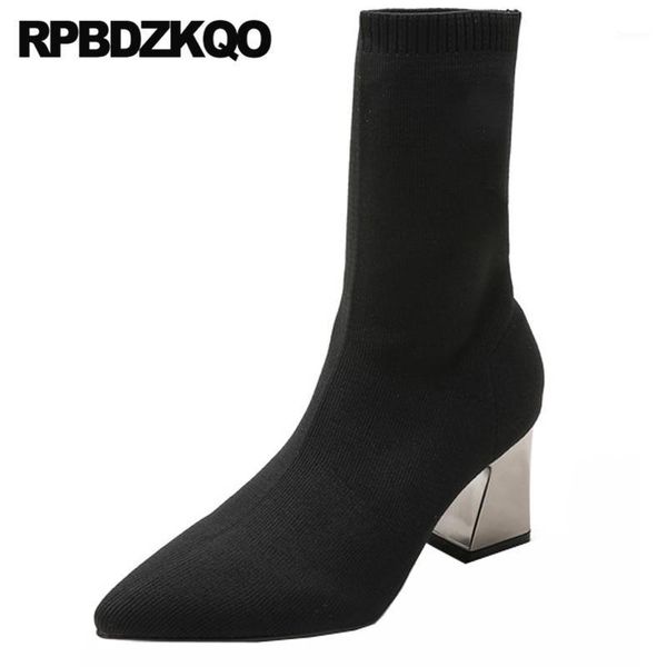 winter chunky pointed toe slip on metal heel boots ladies block shoes black autumn ankle stretch women chinese sock knit high1
winter chunky pointed toe slip on metal heel boots ladies block shoes black autumn ankle stretch women chinese sock knit high1