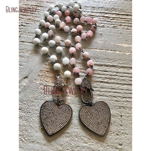 rosary chain simple glam statement jewelry cz pave heart pendant necklace summer accessory choler necklace cn26715, Golden;silver
rosary chain simple glam statement jewelry cz pave heart pendant necklace summer accessory choler necklace cn26715, Golden;silver