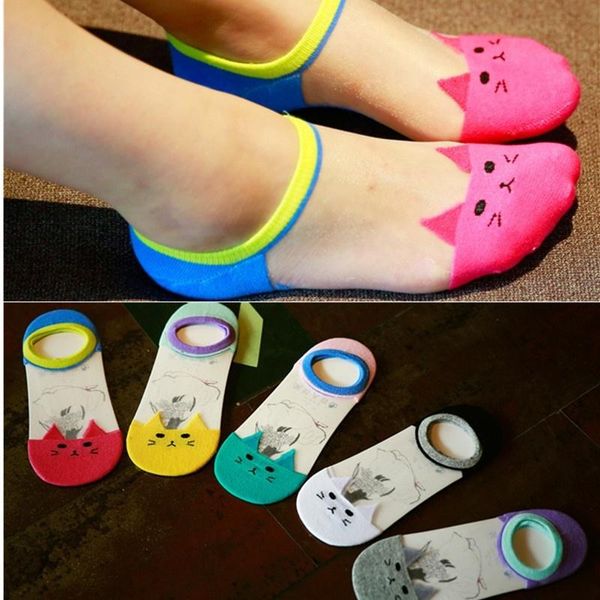 socks & hosiery fashion women sock creative cute cat ship invisible ms crystal silk for female wholesale, Black;white
socks & hosiery fashion women sock creative cute cat ship invisible ms crystal silk for female wholesale, Black;white