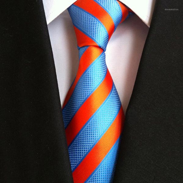 casual ties for men bright blue and orange striped tie suitable for wedding party clothing accessories man shirt neckties1, Blue;purple
casual ties for men bright blue and orange striped tie suitable for wedding party clothing accessories man shirt neckties1, Blue;purple