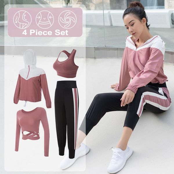 yoga outfits gym clothing for women fitness 4 piece set jogging sportswear workout bra and leggings sports suit1, White;red
yoga outfits gym clothing for women fitness 4 piece set jogging sportswear workout bra and leggings sports suit1, White;red