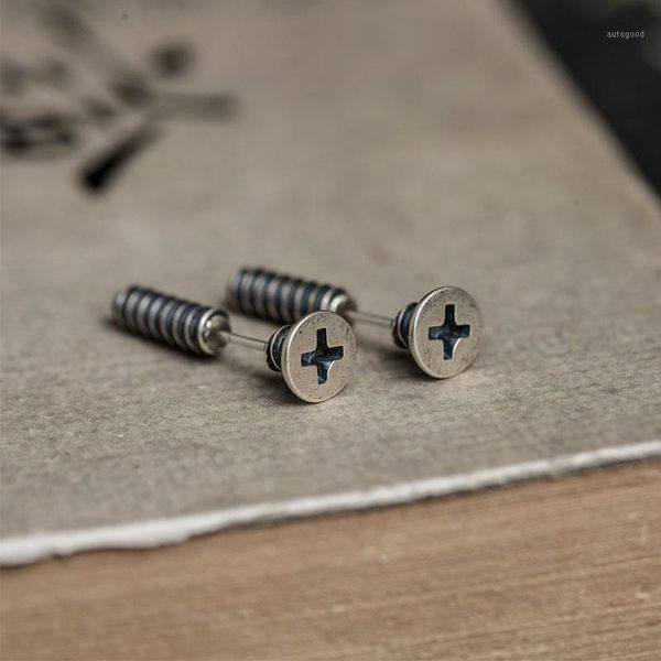 stud 925 sterling silver screw earrings for men women punk rock vintage fine hiphop jewelry girls gift wholesale1, Golden;silver
stud 925 sterling silver screw earrings for men women punk rock vintage fine hiphop jewelry girls gift wholesale1, Golden;silver