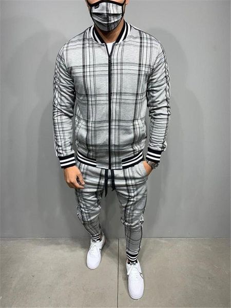 plaid printed loose suit couple clothes fashion tracksuit grey tracksuit fullset black pink faded tracksuit full set, Gray
plaid printed loose suit couple clothes fashion tracksuit grey tracksuit fullset black pink faded tracksuit full set, Gray