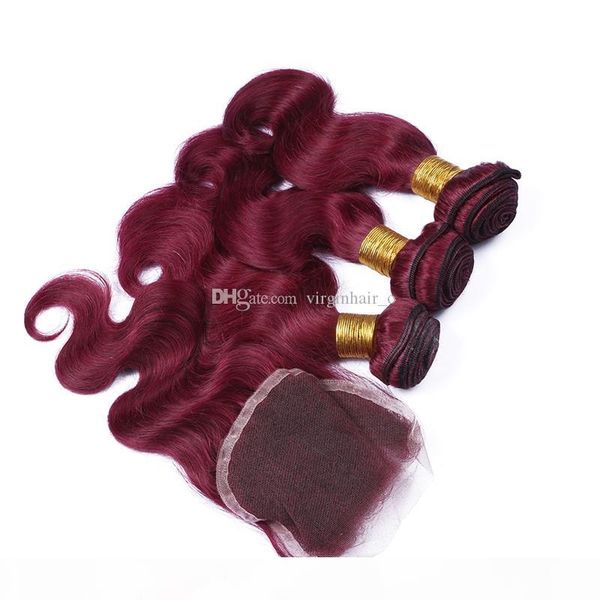 malaysian body wave burgundy hair 3pcs weft bundles with closure 99j wine red wavy virgin human hair extensions with lace closure, Black
malaysian body wave burgundy hair 3pcs weft bundles with closure 99j wine red wavy virgin human hair extensions with lace closure, Black