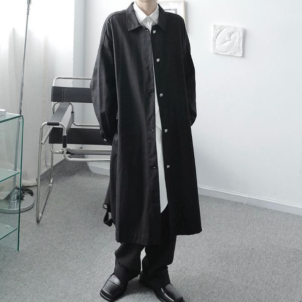 men's cotton material mid-length loose casual trench coat male women japan harajuku streetwear vintage trench jacket outerwear1, Tan;black
men's cotton material mid-length loose casual trench coat male women japan harajuku streetwear vintage trench jacket outerwear1, Tan;black