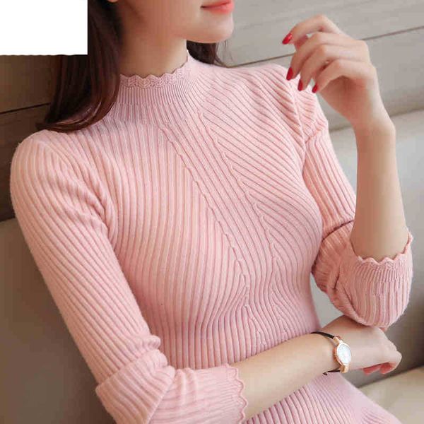 women sweaters and pullovers solid color turtleneck slim casual ladies knitted sweater winter new chic lace pullover, White;black
women sweaters and pullovers solid color turtleneck slim casual ladies knitted sweater winter new chic lace pullover, White;black