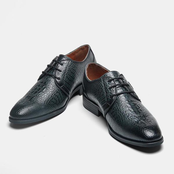men's leather shoes retro wedding leather shoes crocodile large men's formal business dress 40-46 oxford1, Black
men's leather shoes retro wedding leather shoes crocodile large men's formal business dress 40-46 oxford1, Black