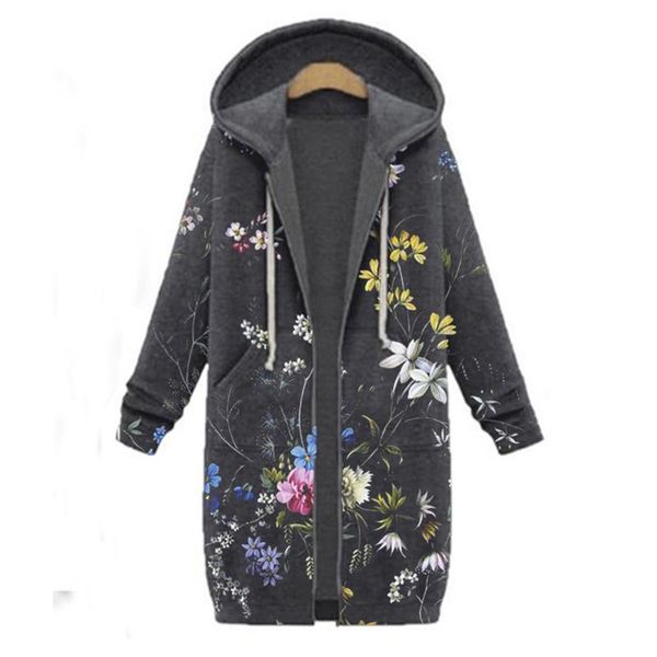 women warm hooded jacket floral print zipper cotton blend cardigan coat fashion long outerwear winter warm overcoat #3, Black;brown
women warm hooded jacket floral print zipper cotton blend cardigan coat fashion long outerwear winter warm overcoat #3, Black;brown