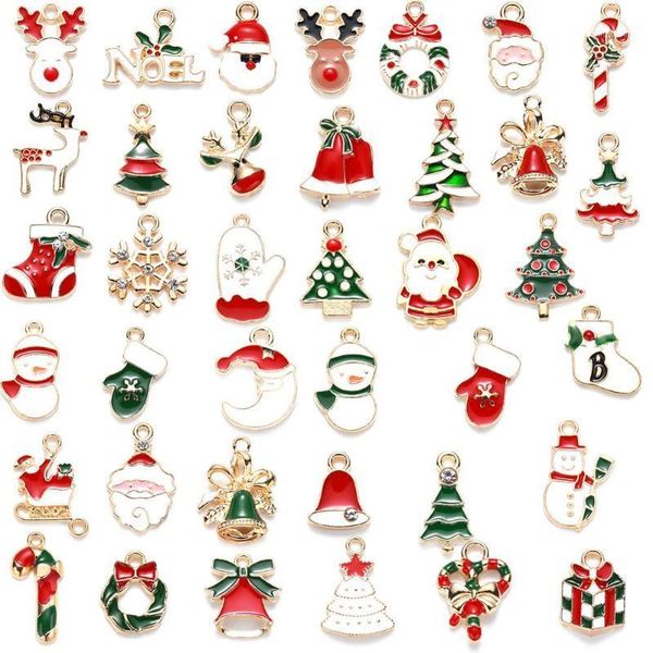 charms 1 set alloy enamel pendants light gold mixed color for christmas ,size:12~27x7.5~19x1~3mm, hole: 1.4~2mm,38pcs/set1, Bronze;silver
charms 1 set alloy enamel pendants light gold mixed color for christmas ,size:12~27x7.5~19x1~3mm, hole: 1.4~2mm,38pcs/set1, Bronze;silver