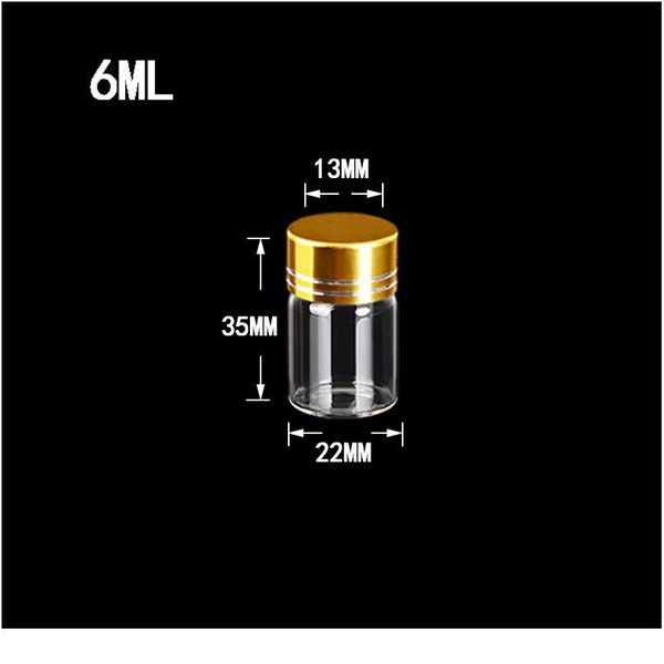 50pcs 6ml glass bottles plastic screw golden cap empty transparent clear liquid gift container wishing bott bbywdi
50pcs 6ml glass bottles plastic screw golden cap empty transparent clear liquid gift container wishing bott bbywdi