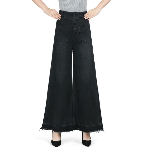 vintage women's tassel cotton pants autumn winter high waist black jeans fashion denim wide leg trousers female, Blue
vintage women's tassel cotton pants autumn winter high waist black jeans fashion denim wide leg trousers female, Blue