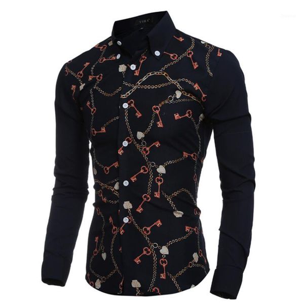 men's casual shirts wholesale- 2021 spring autumn fashion key pattern print brand men shirt slim fit design long sleeve cotton shirts1, White;black
men's casual shirts wholesale- 2021 spring autumn fashion key pattern print brand men shirt slim fit design long sleeve cotton shirts1, White;black