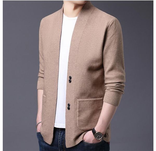 men's sweaters knitwear cardigan jacket spring and autumn solid color loose sweater men wear fashion casual, White;black
men's sweaters knitwear cardigan jacket spring and autumn solid color loose sweater men wear fashion casual, White;black