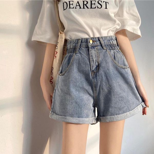 new loose slim denim shorts women's summer high waist wide leg outer wear a- line teenagers girls' short pants denim shorts, White;black
new loose slim denim shorts women's summer high waist wide leg outer wear a- line teenagers girls' short pants denim shorts, White;black