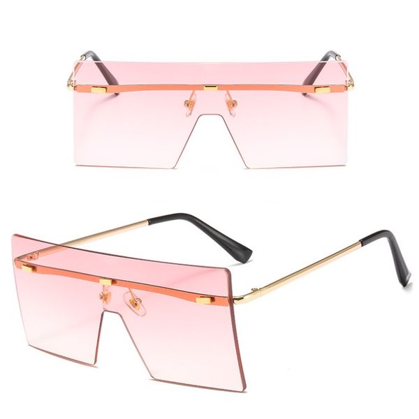trendy no frame women sunglasses oversized square sun glasses colorful lenses one pieces 10 colors wholesale, White;black
trendy no frame women sunglasses oversized square sun glasses colorful lenses one pieces 10 colors wholesale, White;black