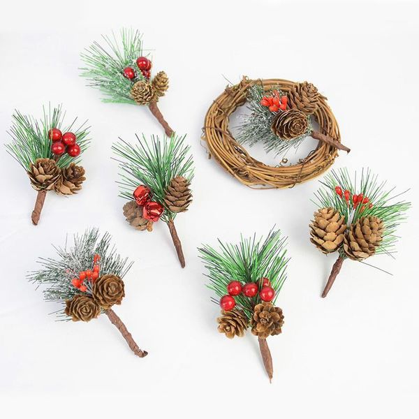 3pcs artificial pine needles pine cones christmas flower wreath supplies fake plants branches for new year xmas party home decor1
3pcs artificial pine needles pine cones christmas flower wreath supplies fake plants branches for new year xmas party home decor1