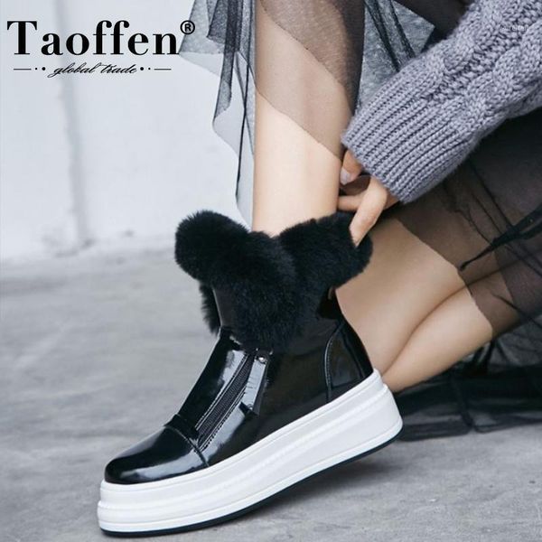 taoffen women snow boots leather warm plush fur winter shoes woman ankle boots fashion zipper short boot women size 34-401, Black
taoffen women snow boots leather warm plush fur winter shoes woman ankle boots fashion zipper short boot women size 34-401, Black