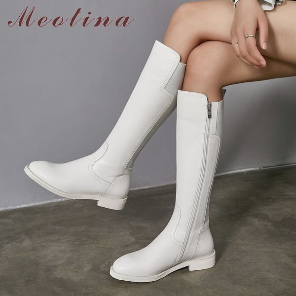 meotina knee high boots women shoes real leather low heel riding boots zipper thick heels long autumn winter whiter black
meotina knee high boots women shoes real leather low heel riding boots zipper thick heels long autumn winter whiter black