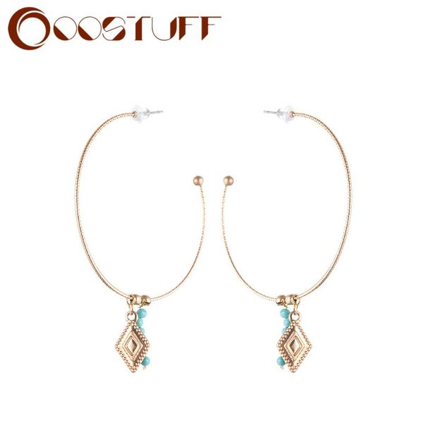 Coostuff Gold Color Unique Design Fashion Earrings for Women Blue beads Pendants Hoop Suspension Pendientes Decoration Gift 2021, Silver
Coostuff Gold Color Unique Design Fashion Earrings for Women Blue beads Pendants Hoop Suspension Pendientes Decoration Gift 2021, Silver