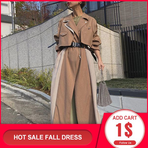 autumn khaki long trench coat women korean japan windbreaker fashion office lady streetwear coat female casual outwear jacket 1028, Tan;black
autumn khaki long trench coat women korean japan windbreaker fashion office lady streetwear coat female casual outwear jacket 1028, Tan;black