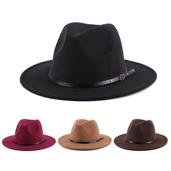 wide brim hats jazz hat solid black winter autumn woolen fedoras british retro flat for women men cowboy caps, Blue;gray
wide brim hats jazz hat solid black winter autumn woolen fedoras british retro flat for women men cowboy caps, Blue;gray