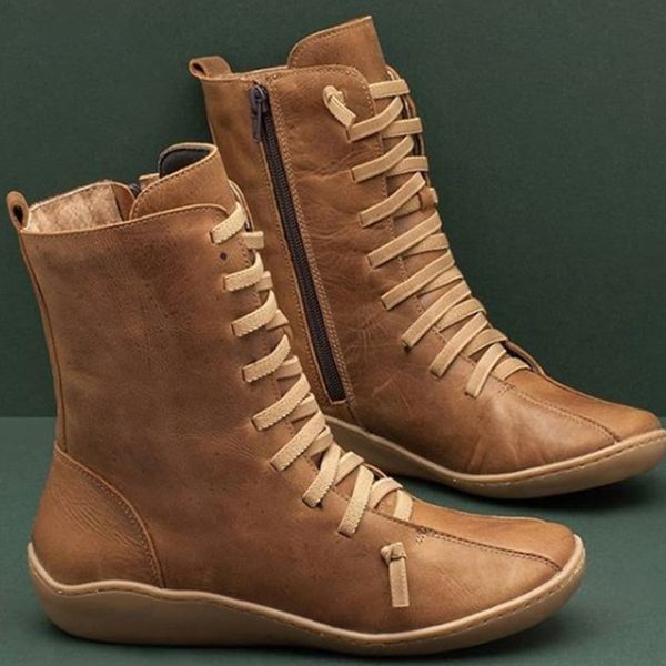 women autumn vintage zipper lace up ankle boots ladies retro leather shoes woman high shoes women's female fashion footwear y200115, Black
women autumn vintage zipper lace up ankle boots ladies retro leather shoes woman high shoes women's female fashion footwear y200115, Black