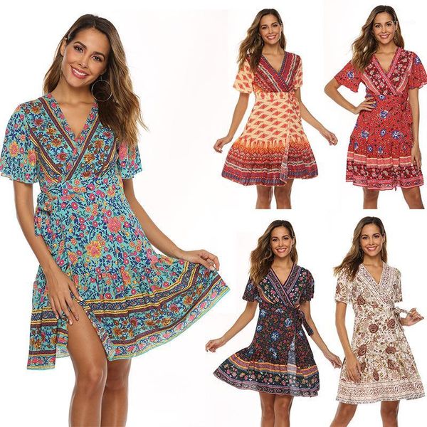 sleeve floral print ethnic summer beach female split stylish style women dress sleeveless v-neck spaghetti strap beach dress1, Black;gray
sleeve floral print ethnic summer beach female split stylish style women dress sleeveless v-neck spaghetti strap beach dress1, Black;gray