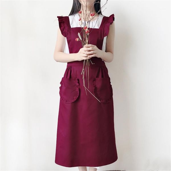 korean style princess cotton aprons women kitchen apron flower house studio apron home bib cleaning aprons can be customized1
korean style princess cotton aprons women kitchen apron flower house studio apron home bib cleaning aprons can be customized1