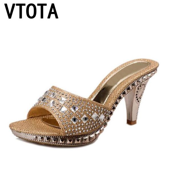 vtota female slippers high heel sandals platform rhinestone sandalias mujer sapato feminino women shoes slippers women r43 x1020, Black
vtota female slippers high heel sandals platform rhinestone sandalias mujer sapato feminino women shoes slippers women r43 x1020, Black
