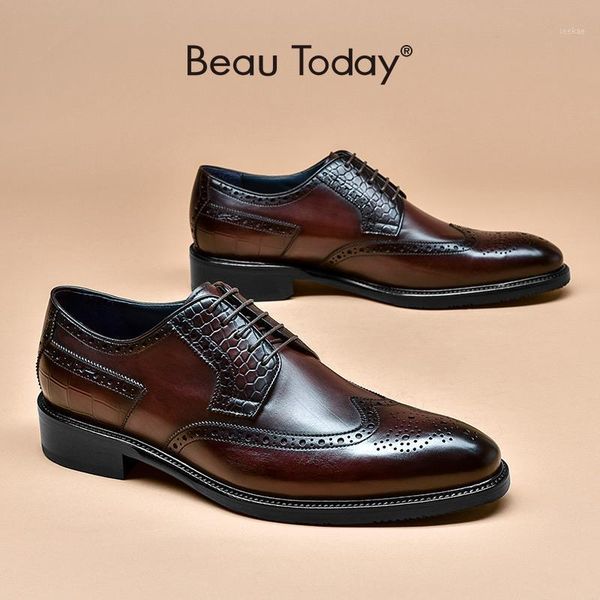 dress derby men genuine calfskin leather wingtips brogue shoes luxuries lace-up waxing polished retro handmade beautoday 510111, Black
dress derby men genuine calfskin leather wingtips brogue shoes luxuries lace-up waxing polished retro handmade beautoday 510111, Black