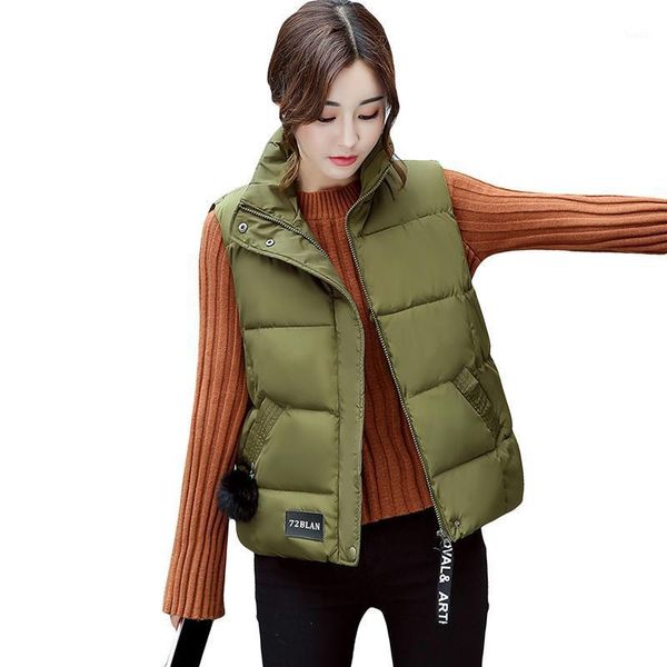 women short cotton vests stand collar sleeveless waistcoat autumn winter female casual army green down cotton vest coats fp10371, Black;white
women short cotton vests stand collar sleeveless waistcoat autumn winter female casual army green down cotton vest coats fp10371, Black;white