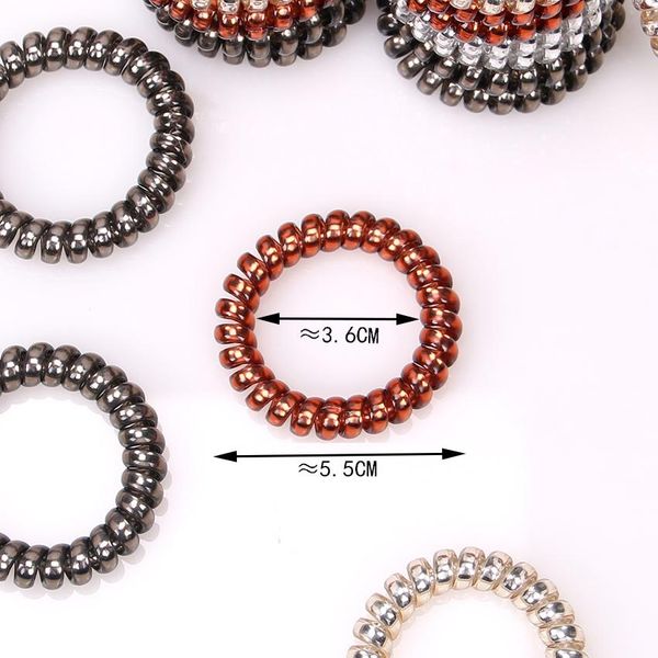 5.5cm plastic telephone line hair ropes girls mixed color elastic hair bands kid ponytail holder tie gum hair accessories wmtuln bdesybag, Silver
5.5cm plastic telephone line hair ropes girls mixed color elastic hair bands kid ponytail holder tie gum hair accessories wmtuln bdesybag, Silver