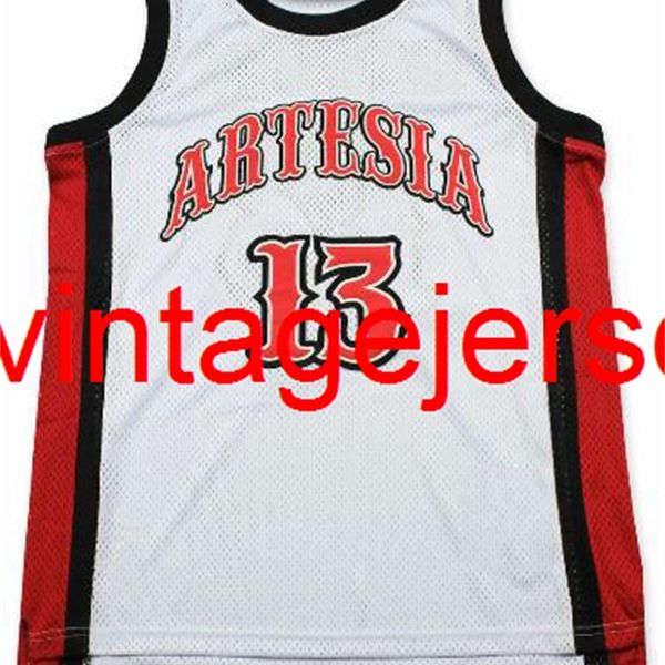 custom stitch james harden 13 white high school basketball jersey xxs-6xl, Black