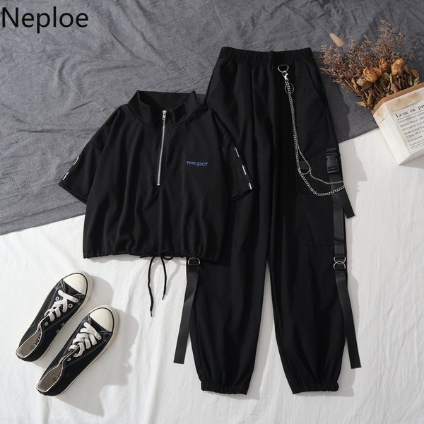 neploe cargo pants women chain pockets ribbon harem pants 2020 summer new korean lace up high waist safari style trousers 4c407 1017, Black;white
neploe cargo pants women chain pockets ribbon harem pants 2020 summer new korean lace up high waist safari style trousers 4c407 1017, Black;white