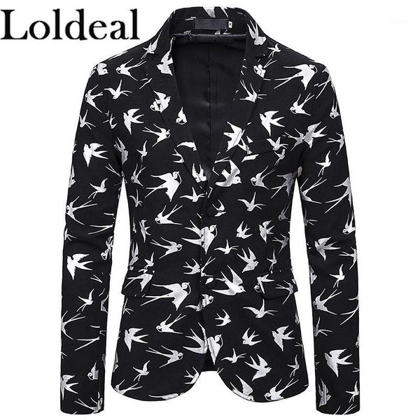 loldeal bird gilding print men's metallic suit jacket luxury stylish slim fit blazer 2 button sport coat1, White;black
loldeal bird gilding print men's metallic suit jacket luxury stylish slim fit blazer 2 button sport coat1, White;black