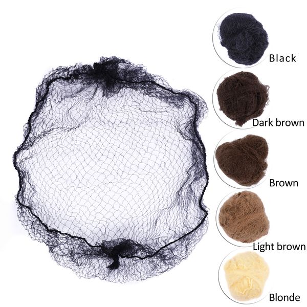 20pcs sample order five colors nylon hairnets black brown coffee color invisible soft elastic lines hair net
20pcs sample order five colors nylon hairnets black brown coffee color invisible soft elastic lines hair net