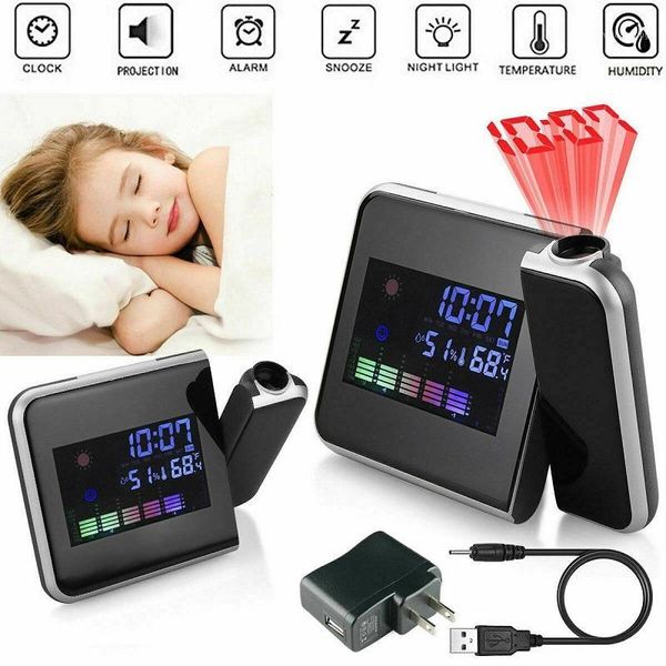 other clocks & accessories fashion attention projection digital weather lcd snooze alarm clock projector color display led backlight bell ti
other clocks & accessories fashion attention projection digital weather lcd snooze alarm clock projector color display led backlight bell ti