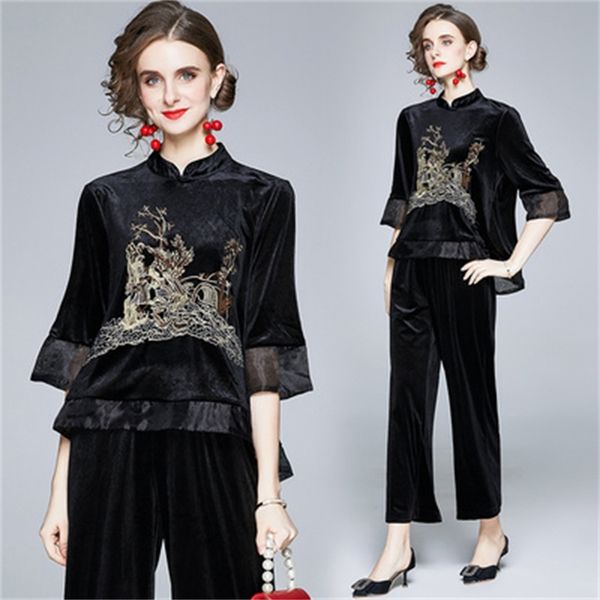 luxury station female velvet sweater vintage pantalon et haut femme two joint parts and pants aq2z, White
luxury station female velvet sweater vintage pantalon et haut femme two joint parts and pants aq2z, White