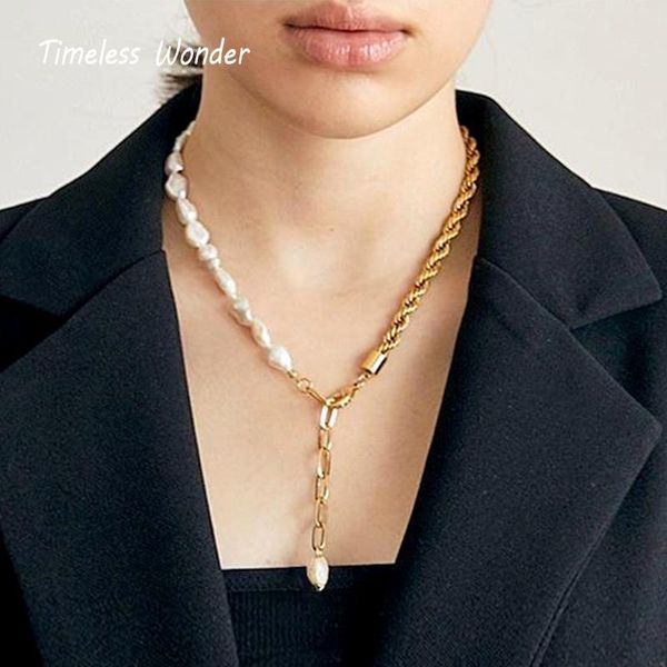 chokers timeless wonder glam baroque pearl chains linked necklace women jewelry punk goth designer trendy ins party versatile 4442, Golden;silver
chokers timeless wonder glam baroque pearl chains linked necklace women jewelry punk goth designer trendy ins party versatile 4442, Golden;silver