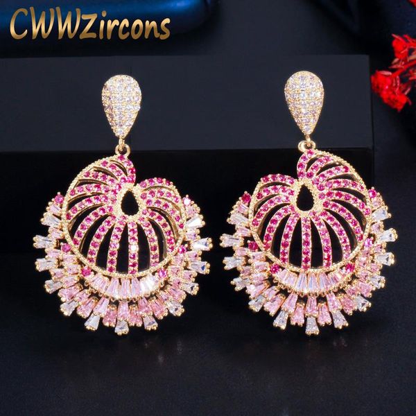 dangle & chandelier cwwzircons pink red cubic zirconia stone long drop big earrings for women luxury design dinner party jewelry accessories, Silver
dangle & chandelier cwwzircons pink red cubic zirconia stone long drop big earrings for women luxury design dinner party jewelry accessories, Silver
