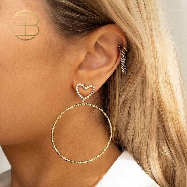 dangle & chandelier 2021 minimalist crystal heart big loop earrings for women lady's gold silver color earring party jewelry1
dangle & chandelier 2021 minimalist crystal heart big loop earrings for women lady's gold silver color earring party jewelry1