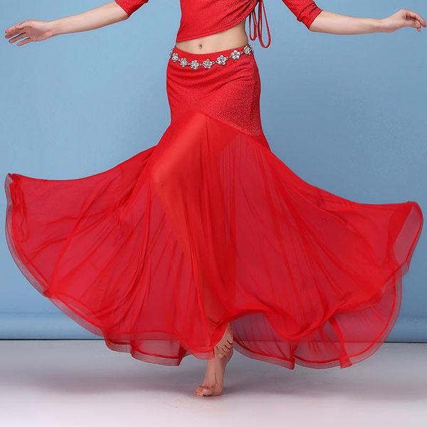 stage wear h2556 belly dance big swing skirt women bellydance professional performance costumes female dancer competition clothes, Black;red
stage wear h2556 belly dance big swing skirt women bellydance professional performance costumes female dancer competition clothes, Black;red