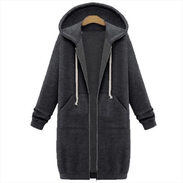 autumn winter coat women 2020 fashion casual long zipper hooded jacket hoodie sweatshirt vintage outwear coat plus size, Black
autumn winter coat women 2020 fashion casual long zipper hooded jacket hoodie sweatshirt vintage outwear coat plus size, Black