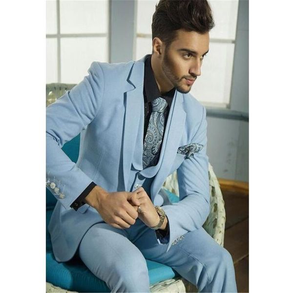 custom made blue sky groom tuxedo costume party costume groomsman suit men's suit (jacket + pants + vest tie, White;black
custom made blue sky groom tuxedo costume party costume groomsman suit men's suit (jacket + pants + vest tie, White;black