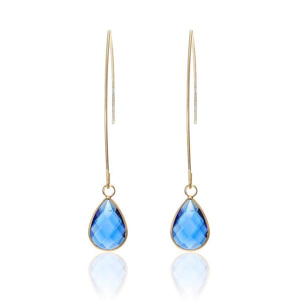wholesale korean style simple crystal earrings for women transparent yellow blue waterdrop earrings teardrop long pendientes, Silver
wholesale korean style simple crystal earrings for women transparent yellow blue waterdrop earrings teardrop long pendientes, Silver