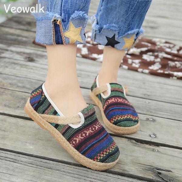 veowalk handmade women linen cotton slip on loafers non-slip low espadrilles sneakers ladies platform casual flat shoes, Black
veowalk handmade women linen cotton slip on loafers non-slip low espadrilles sneakers ladies platform casual flat shoes, Black